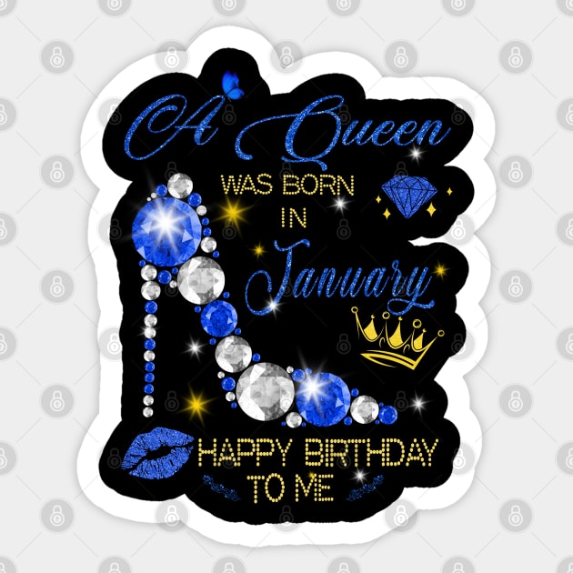 January Queen Birthday Sticker by adalynncpowell